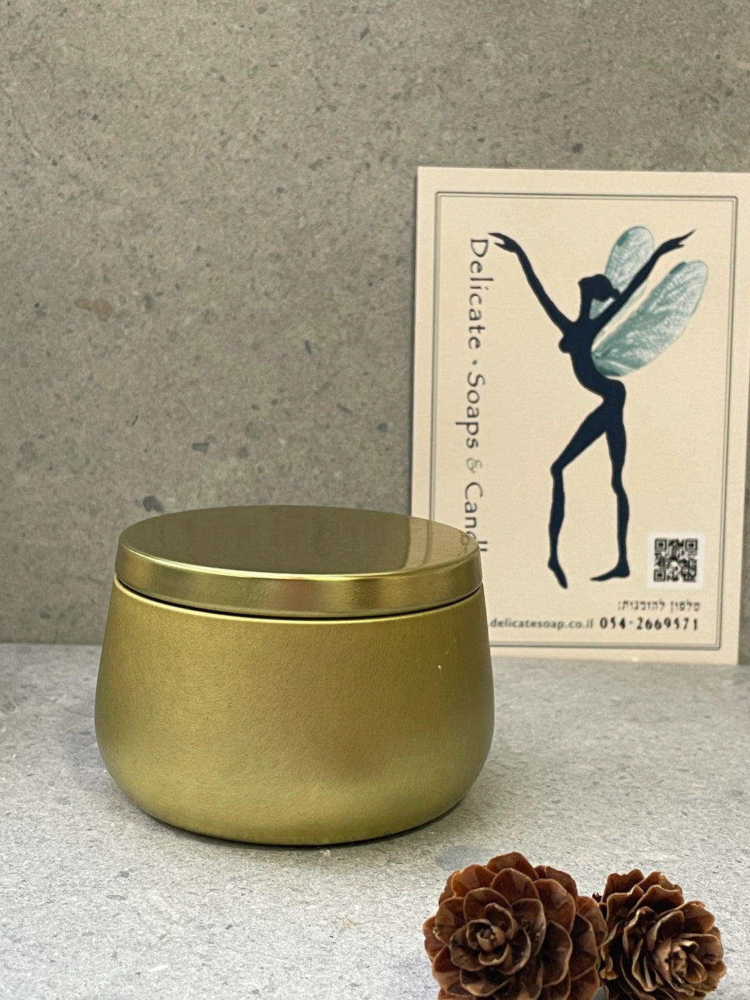 פח אלומיניום זהב - Delicate Soaps & Candles