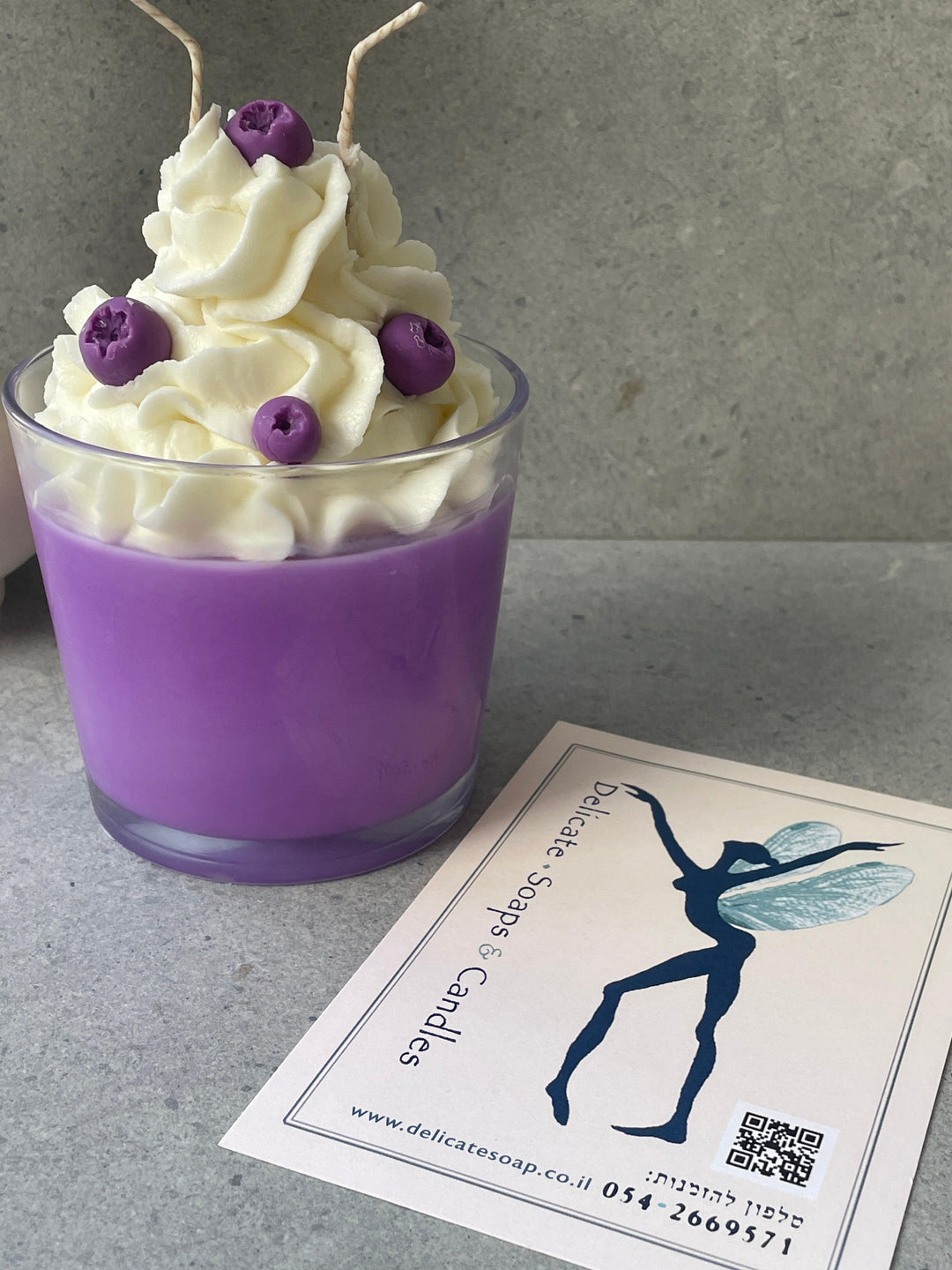 נר יום הולדת גדול - Delicate Soaps & candles