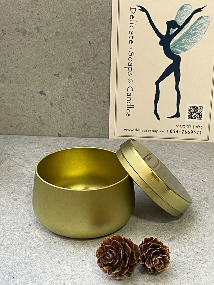 פח אלומיניום זהב - Delicate Soaps & Candles