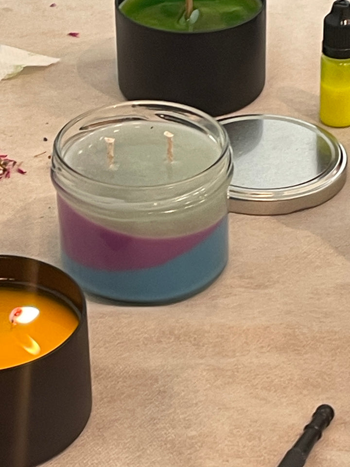 A workshop for making natural and scented candles