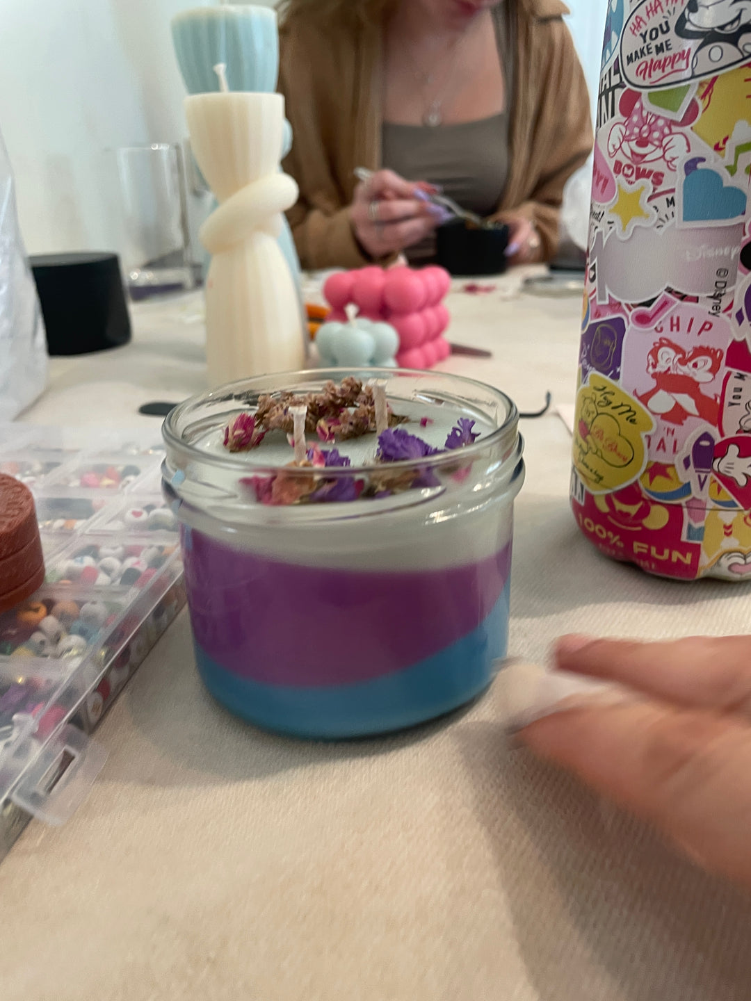 A workshop for making natural and scented candles